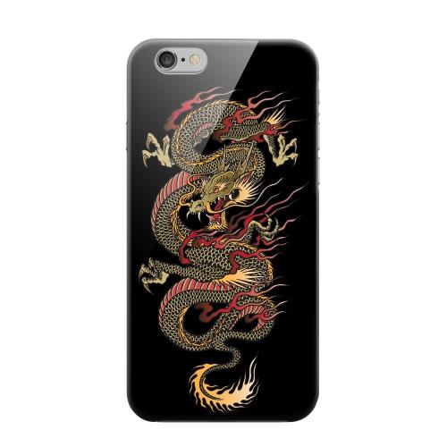 Geeks Designer Line (GDL) Apple iPhone 6 Matte Hard Back Cover - Dragon on Black
