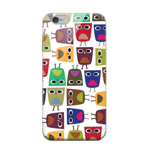 Geeks Designer Line (GDL) Apple iPhone 6 Matte Hard Back Cover - Quadrilateral Owl Configuration