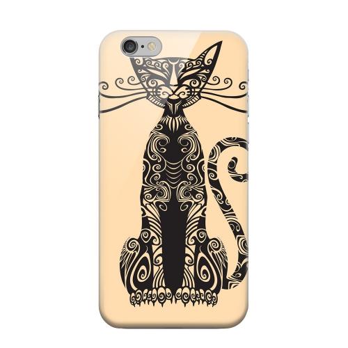 Geeks Designer Line (GDL) Apple iPhone 6 Matte Hard Back Cover - Kitty Nouveau on Peach Geeks Designer Line (GDL) Apple iPhone 6 Matte Hard Back Cover - Kitty Nouveau on Peach