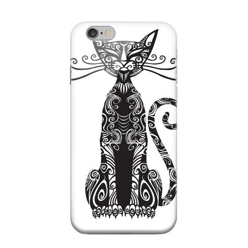Geeks Designer Line (GDL) Apple iPhone 6 Matte Hard Back Cover - Kitty Nouveau on White Geeks Designer Line (GDL) Apple iPhone 6 Matte Hard Back Cover - Kitty Nouveau on White