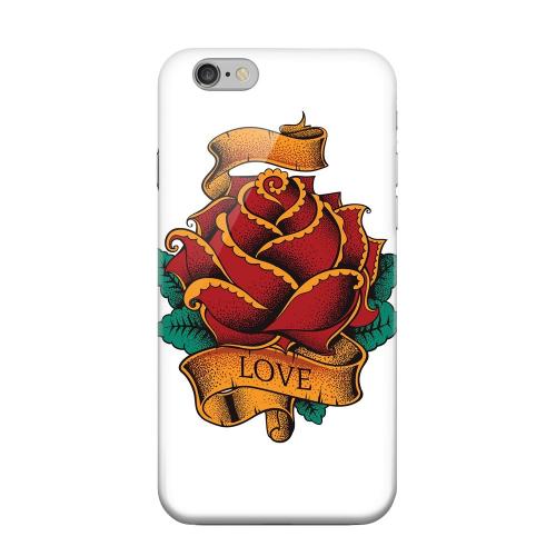 Geeks Designer Line (GDL) Apple iPhone 6 Matte Hard Back Cover - Love Rose on White