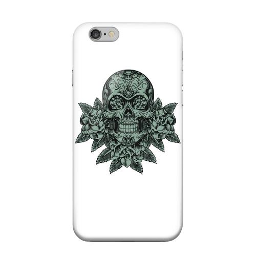 Geeks Designer Line (GDL) Apple iPhone 6 Matte Hard Back Cover - Skull Roses Aqua Geeks Designer Line (GDL) Apple iPhone 6 Matte Hard Back Cover - Skull Roses Aqua