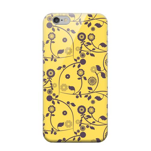 Geeks Designer Line (GDL) Apple iPhone 6 Matte Hard Back Cover - Floral 2 Lemon Zest