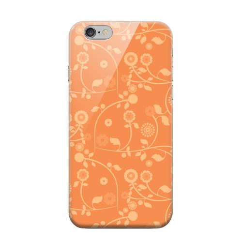 Geeks Designer Line (GDL) Apple iPhone 6 Matte Hard Back Cover - Floral 2 Nectarine