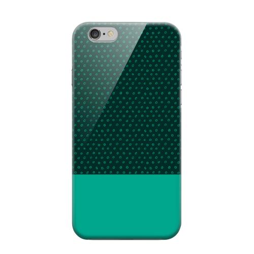 Geeks Designer Line (GDL) Apple iPhone 6 Matte Hard Back Cover - Little Circle Dots Emerald