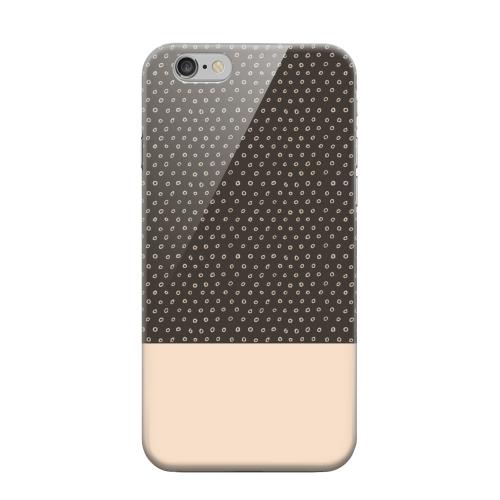 Geeks Designer Line (GDL) Apple iPhone 6 Matte Hard Back Cover - Little Circle Dots Linen