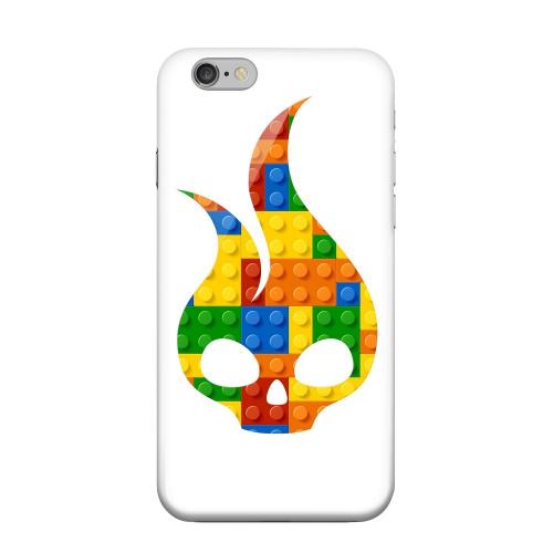 Geeks Designer Line (GDL) Apple iPhone 6 Matte Hard Back Cover - Blocks Flameskull Geeks Designer Line (GDL) Apple iPhone 6 Matte Hard Back Cover - Blocks Flameskull