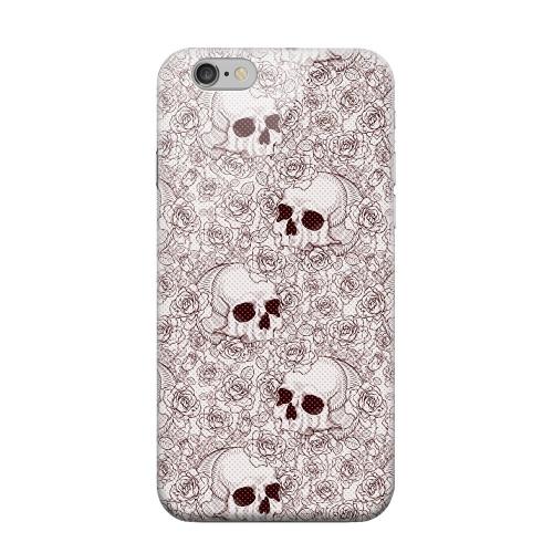Geeks Designer Line (GDL) Apple iPhone 6 Matte Hard Back Cover - Thorn Skull Red Halftone Geeks Designer Line (GDL) Apple iPhone 6 Matte Hard Back Cover - Thorn Skull Red Halftone