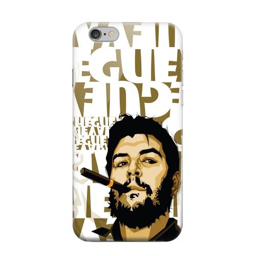 Geeks Designer Line (GDL) Apple iPhone 6 Matte Hard Back Cover - Che Guevara Smoke White Letters
