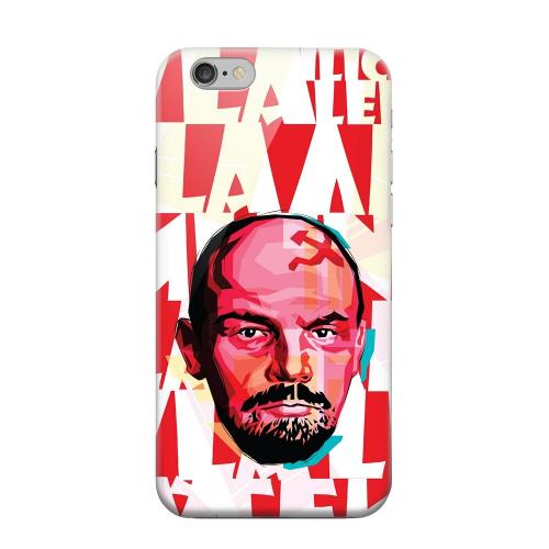 Geeks Designer Line (GDL) Apple iPhone 6 Matte Hard Back Cover - Lenin Complex on Red Geeks Designer Line (GDL) Apple iPhone 6 Matte Hard Back Cover - Lenin Complex on Red
