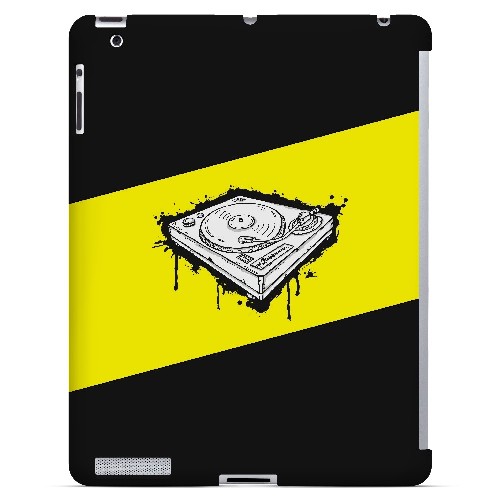 Wheel of Steel Yellow - Geeks Designer Line Music Series Hard Case for Apple iPad (3rd & 4th Gen.)