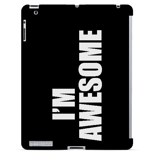 Awesome - Geeks Designer Line Humor Series Hard Case for Apple iPad (3rd & 4th Gen.)
