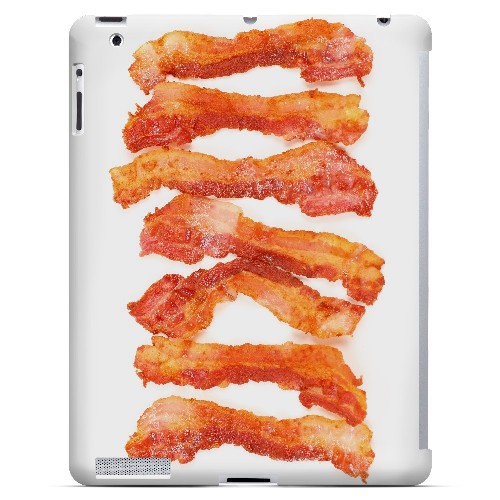 Bacon Goes Good - Geeks Designer Line Humor Series Hard Case for Apple iPad (3rd & 4th Gen.)