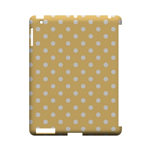 White Dots on Orange Geeks Designer Line Polka Dot Series Slim Hard Case for Apple iPad (3rd & 4th Gen.)