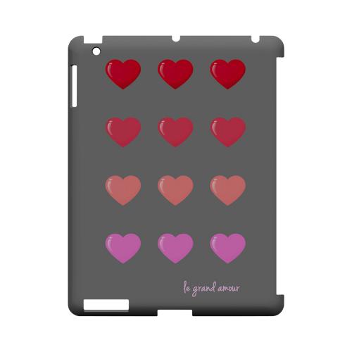 Le Grand Amour Geeks Designer Line Heart Series Slim Hard Case for Apple iPad (3rd & 4th Gen.)
