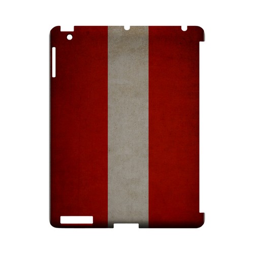 Grunge Austria Geeks Designer Line Flag Series Slim Hard Case for Apple iPad (3rd & 4th Gen.)