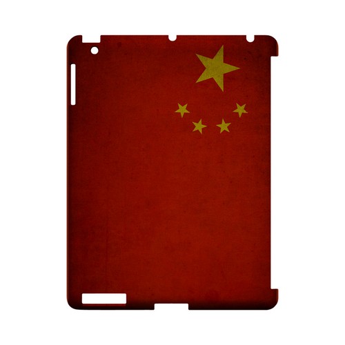 Grunge China Geeks Designer Line Flag Series Slim Hard Case for Apple iPad (3rd & 4th Gen.)