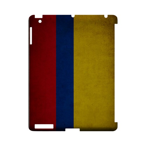 Grunge Colombia Geeks Designer Line Flag Series Slim Hard Case for Apple iPad (3rd & 4th Gen.)