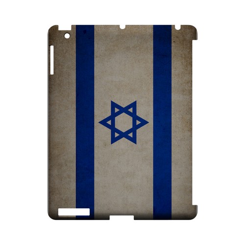 Grunge Israel Geeks Designer Line Flag Series Slim Hard Case for Apple iPad (3rd & 4th Gen.)