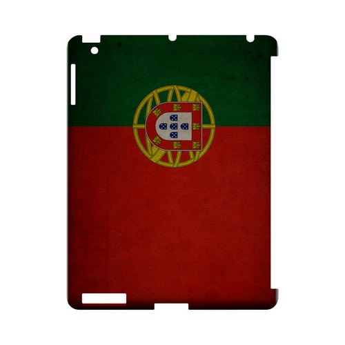 Grunge Portugal Geeks Designer Line Flag Series Slim Hard Case for Apple iPad (3rd & 4th Gen.)