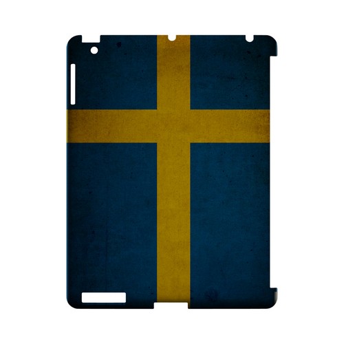 Grunge Sweden Geeks Designer Line Flag Series Slim Hard Case for Apple iPad (3rd & 4th Gen.)