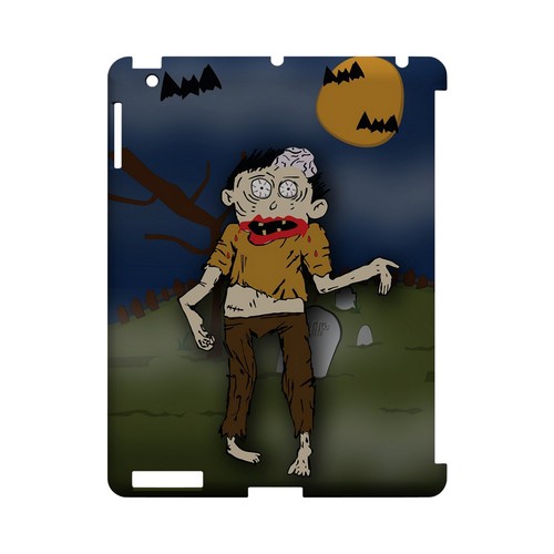 Zombie in Graveyard - Geeks Designer Line (GDL) Monster Mash Series Hard Back Cover for Apple iPad (3rd & 4th Gen.)