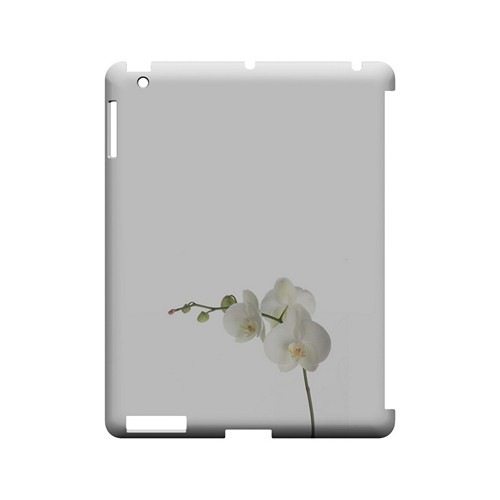 Simple White Orchid - Geeks Designer Line Floral Series Hard Case for Apple iPad (3rd & 4th Gen.)
