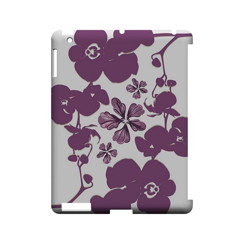 Purple Orchids - Geeks Designer Line Floral Series Hard Case for Apple iPad (3rd & 4th Gen.)