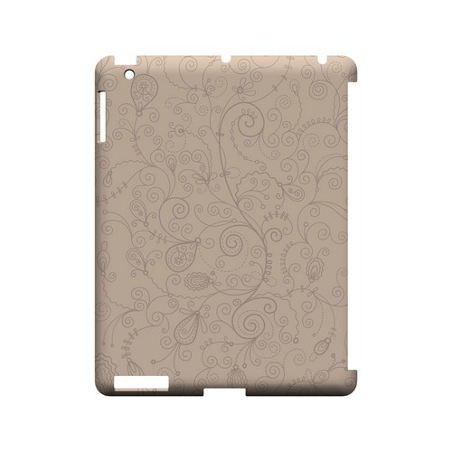 Floral 1 Linen - Geeks Designer Line Pantone Color Series Hard Case for Apple iPad (3rd & 4th Gen.)