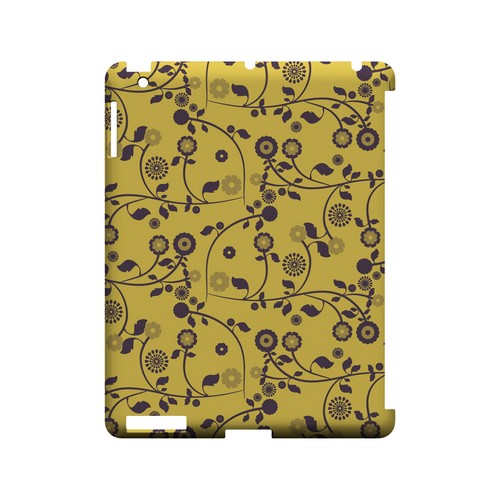 Floral 2 Lemon Zest - Geeks Designer Line Pantone Color Series Hard Case for Apple iPad (3rd & 4th Gen.)