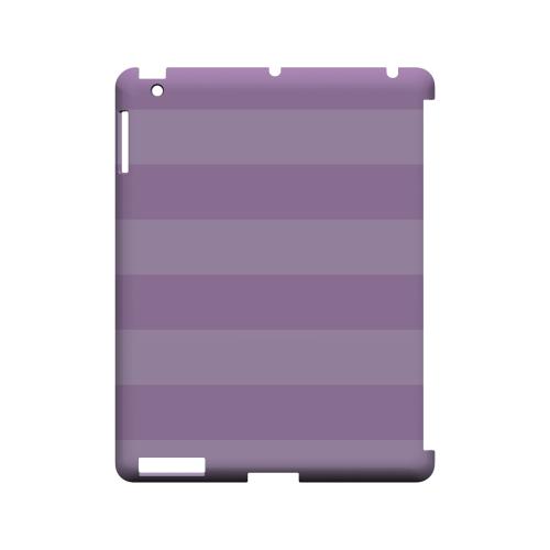 Stripes African Violet - Geeks Designer Line Pantone Color Series Hard Case for Apple iPad (3rd & 4th Gen.)