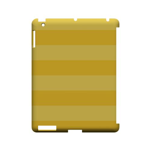 Stripes Lemon Zest - Geeks Designer Line Pantone Color Series Hard Case for Apple iPad (3rd & 4th Gen.)