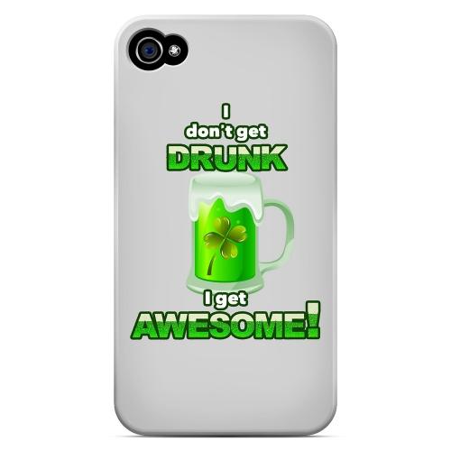 I Get Awesome - Geeks Designer Line Holiday Series Matte Case for Apple iPhone 4/4S