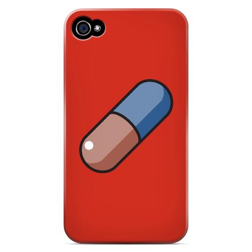 Pill - Geeks Designer Line Toon Series Matte Case for Apple iPhone 4/4S