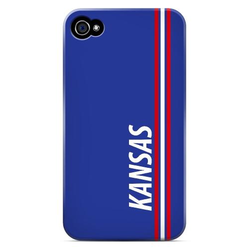 Kansas - Geeks Designer Line March Madness Series Matte Case for Apple iPhone 4/4S