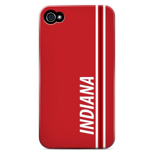Indiana - Geeks Designer Line March Madness Series Matte Case for Apple iPhone 4/4S