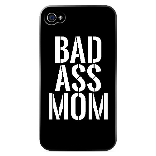 Bad Ass Mom - Geeks Designer Line Mom Series Matte Case for Apple iPhone 4/4S