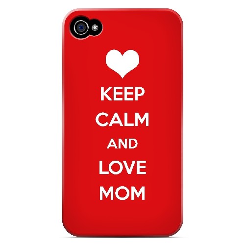 Love Mom - Geeks Designer Line Mom Series Matte Case for Apple iPhone 4/4S