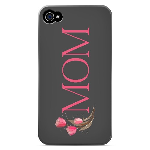Tulips Mom - Geeks Designer Line Mom Series Matte Case for Apple iPhone 4/4S