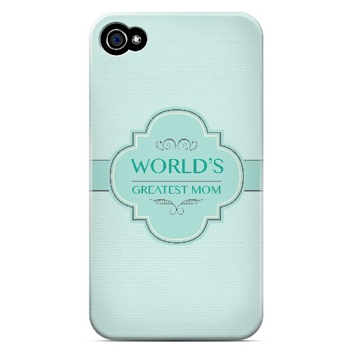 Vintage World's Greatest Mom - Geeks Designer Line Mom Series Matte Case for Apple iPhone 4/4S