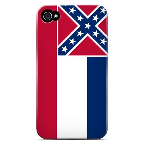 Mississippi - Geeks Designer Line Flag Series Matte Back Case for Apple iPhone 4/4S