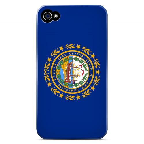 New Hampshire - Geeks Designer Line Flag Series Matte Back Case for Apple iPhone 4/4S