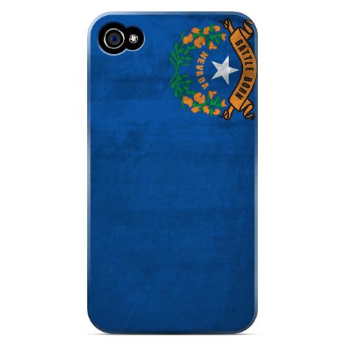 Grunge Nevada - Geeks Designer Line Flag Series Matte Case for Apple iPhone 4/4S