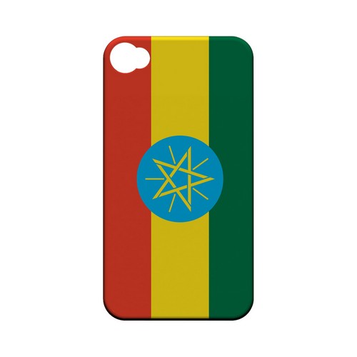 Ethiopia Geeks Designer Line Flag Series Matte Hard Case for Apple iPhone 4/4S
