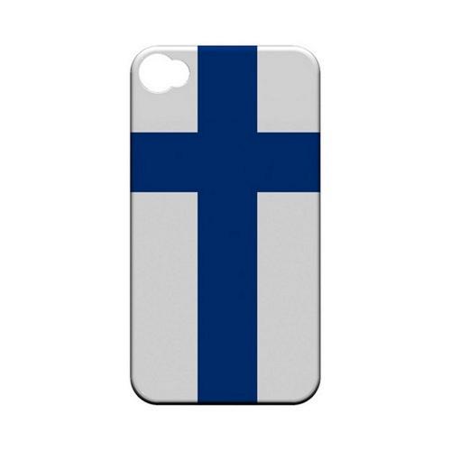 Finland Geeks Designer Line Flag Series Matte Hard Case for Apple iPhone 4/4S