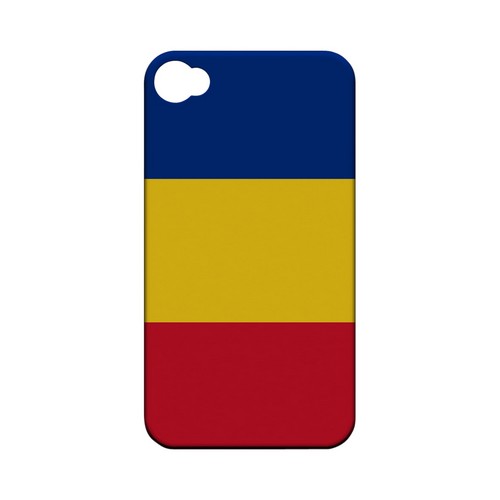 Romania Geeks Designer Line Flag Series Matte Hard Case for Apple iPhone 4/4S