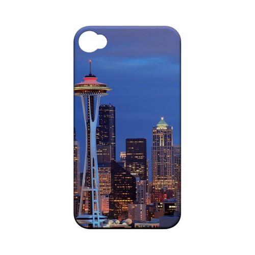Seattle - Geeks Designer Line City Series Matte Case for Apple iPhone 4/4S