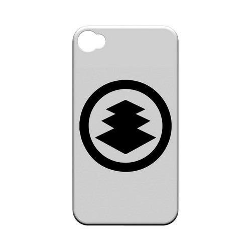 Hishi Kamon v.2 - Geeks Designer Line Tattoo Series Matte Case for Apple iPhone 4/4S