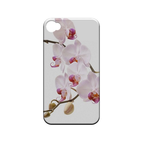 White Pink Orchid - Geeks Designer Line Floral Series Matte Case for Apple iPhone 4/4S