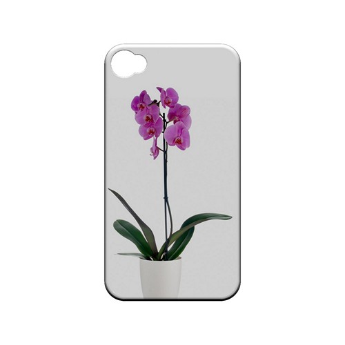 Hot Pink Orchid Plant - Geeks Designer Line Floral Series Matte Case for Apple iPhone 4/4S